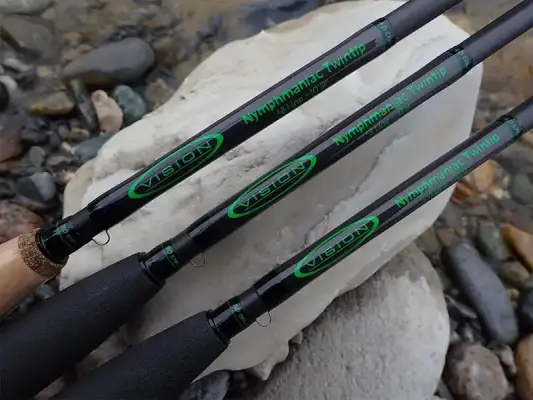 Geräte-Test: Vision Nymphmaniac Twintip 10\'9 #2 / #3 / #4 - Vision Nymphmaniac Twintip Fliegenruten-Test – 10\'9 #2, #3 &amp; #4 im Vergleich