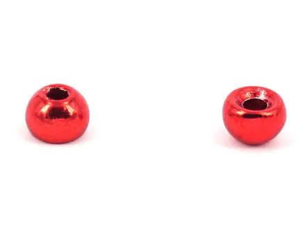 Tungsten Kopfperlen - METALLIC RED - 10 Stk. - 3,0 mm