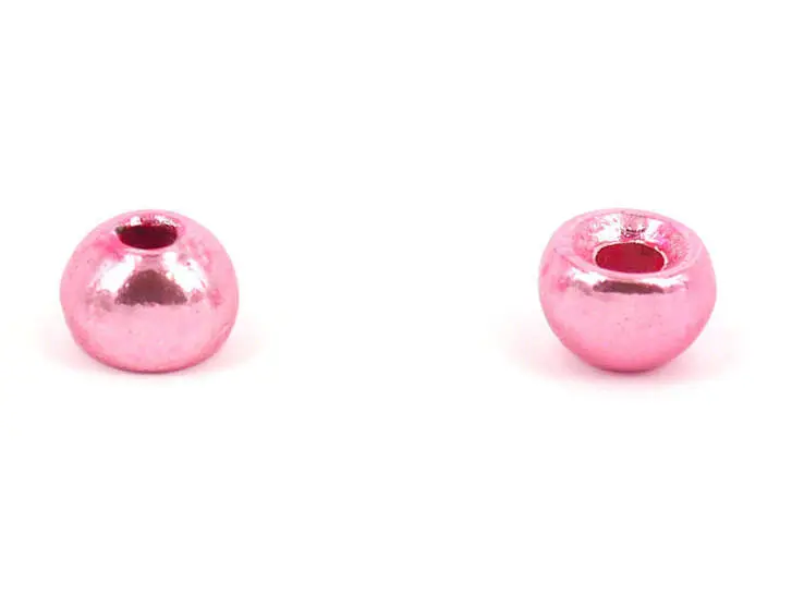 Tungsten Kopfperlen - METALLIC PINK - 10 Stk. - 3,5 mm