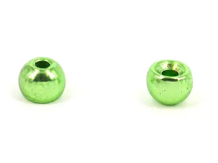 Tungsten Kopfperlen - METALLIC GREEN - 10 Stk. - 3,5 mm