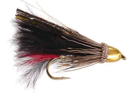 Black Muddler Marabou Conehead 6
