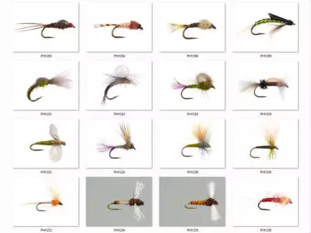 Set Baetidae (Olive - Medium Olive) - M - 16 Fliegen