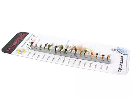 Set Baetidae (Olive - Medium Olive) - S - 16 Fliegen