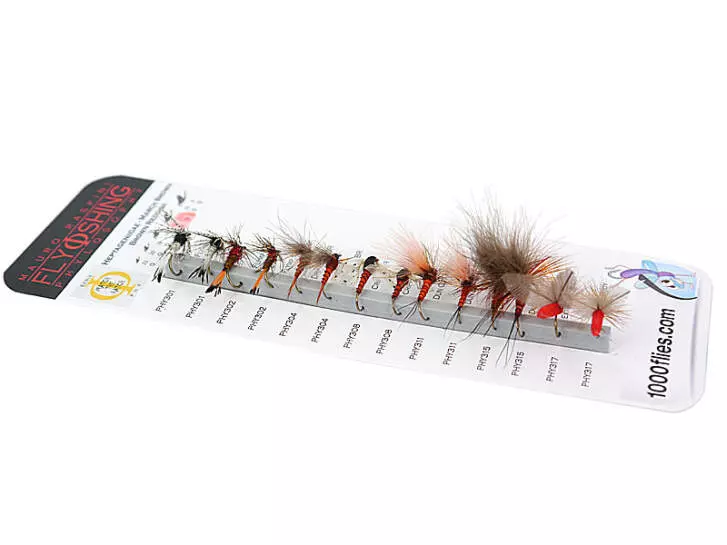 Set Heptageniidae (March Brown - Red) - L - 14 Fliegen