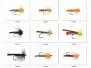 Set Trichoptera (Adult Sedge) - XL - 9 Fliegen