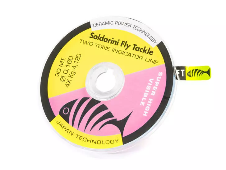 Bissanzeiger Sft TWO TONE INDICATOR LINE - gelb pink - 30 m