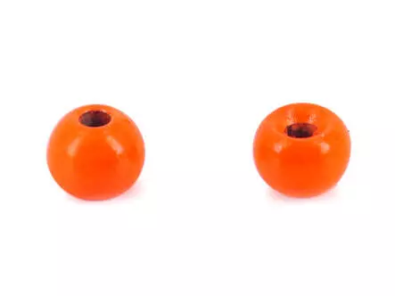 Tungsten Kopfperlen - FLUO ORANGE - 10 Stk.