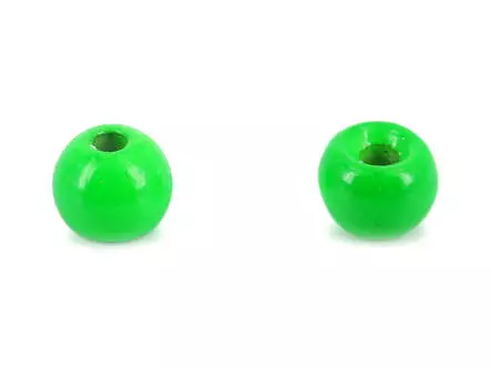 Tungsten Kopfperlen - FLUO GRÜN - 10 Stk.