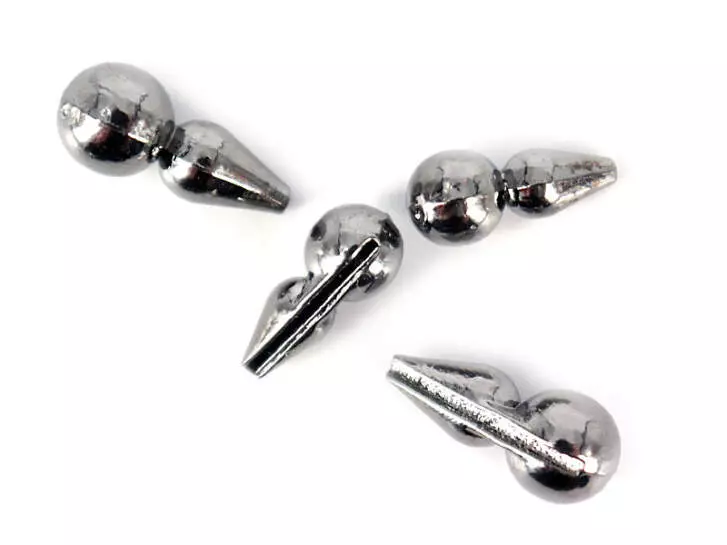 Tungstenkörper plus Kopf - SCHWARZ NICKEL - 10 Stk.
