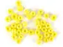 OPAQUE IRID. GLASS BEADS hotfly - 2,4 / 2,8 mm - 100 pc. - yellow