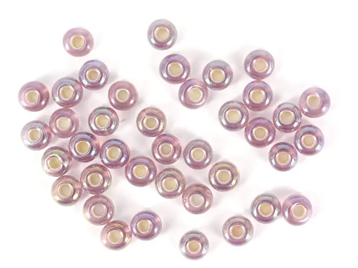 UV-RAINBOW GLASS BEADS hotfly - 2,6 mm - 100 pc. - light purple