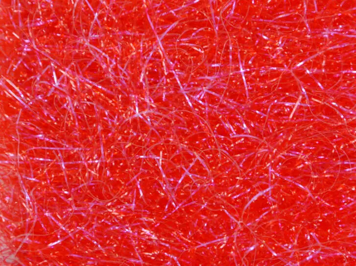 SUPER LONG HAIR POLAR CHENILLE UV textreme - large - 300 cm - red