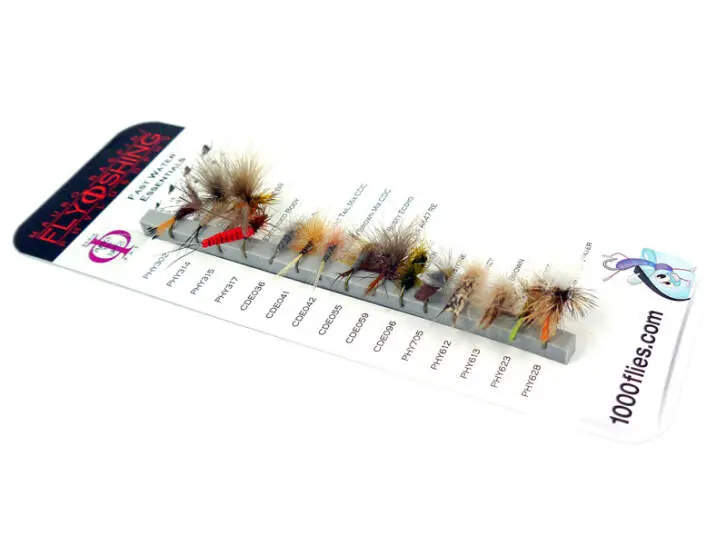 Set FAST WATER ESSENTIALS (Bergbach) by Raspini - 15 Fliegen