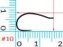 Haken hotfly CADDIS PUPA LARVA 1x fine barbless - 25 Stk.