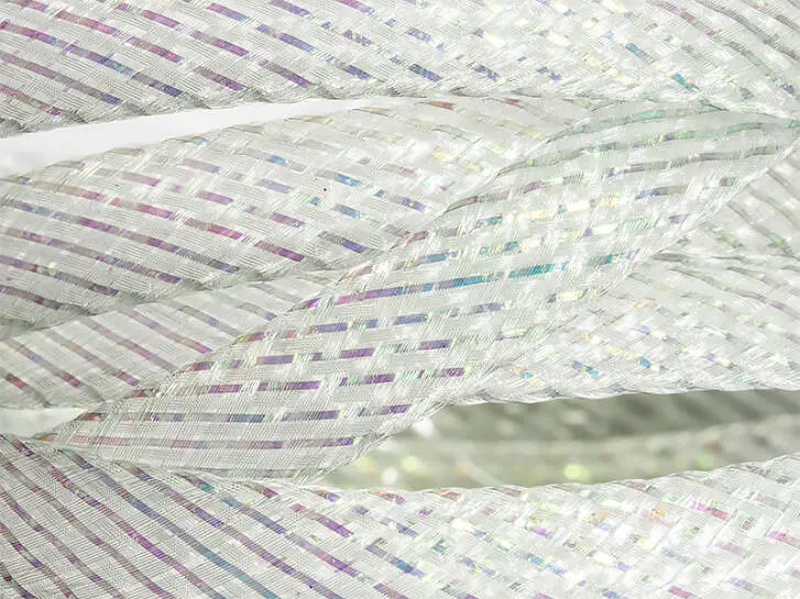 MAGIC PEARL MYLAR hotfly - 100 cm - grey pearl