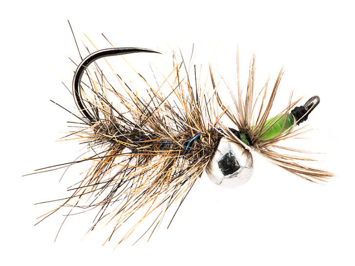 Jig Off Peepeing Caddis Chartreuse Fluo TG BL