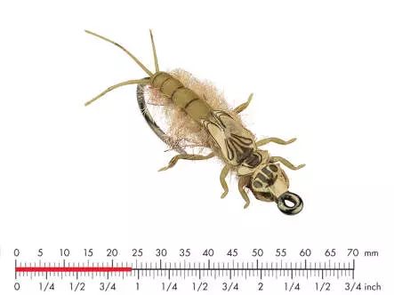 Tungsten Mayfly Nymph 2 Olive Brown