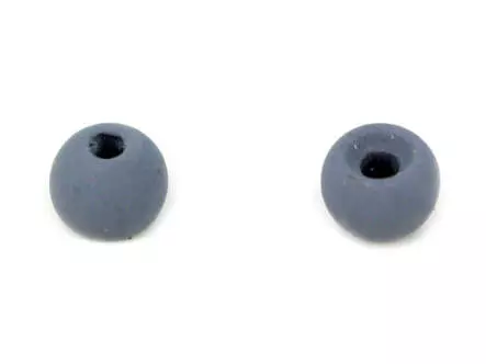 Tungsten Kopfperlen - MATT GREY - 10 Stk.