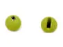 Tungsten Kopfperlen geschlitzt - MATT OLIVE - 10 Stk. - 4,0 mm
