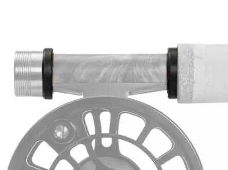 Scratch protection for fly reel foot ICS V2
