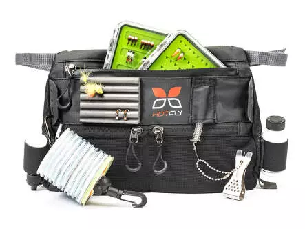 Brusttasche für Wathose TRICKY B BLACK EDITION hotfly