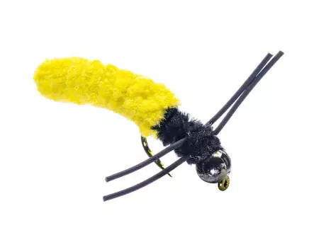 Rubber Leg Mop Fly Yellow