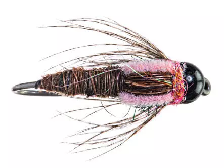 Natural Pheasant Tail Stonefly Nmph TG BL Pink
