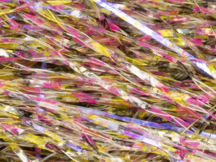 XXL PREDATOR BRUSH hotfly - gold black barred - 100 mm - pink