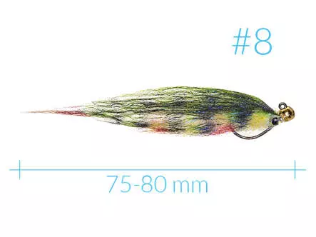 Jig HP Minnow Streamer Perch BL