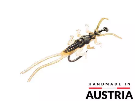 Steinfliegennymphe - gelb - 40 mm