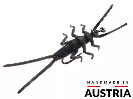 Steinfliegennymphe - schwarz - 45 mm