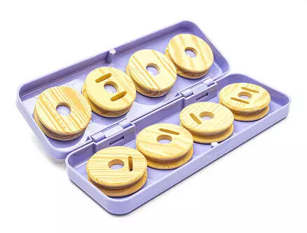 Flache HEGENENBOX + 8 Stk. AUFWICKLER Ø 50 mm camor