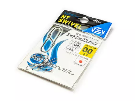 Karabiner NT SWIVEL EIGHT LOCK SNAP # 00 - 23 kg - 6 Stk.