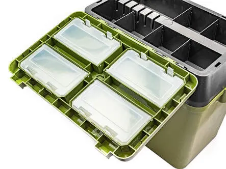 Kombi ANGLER-SITZKIEPE & BOX mit Schultergurt camor