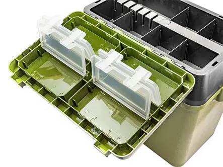 Kombi ANGLER-SITZKIEPE & BOX mit Schultergurt camor