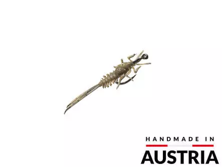 Eintagsfliegenlarve - frei schwimmend - tan - 20 mm