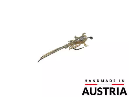 Eintagsfliegenlarve - klammernd - tan - 20 mm