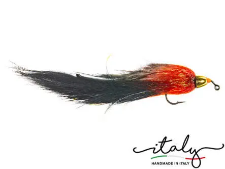 Large Jig Trout Zonker Black Red