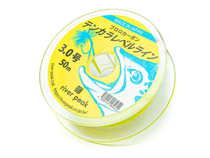 TENKARA FLUOROCARBON LEVEL LINE river peak - fluo yellow - 50 m