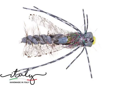 Large Grey Caddis Spinfly - 0,60 g - 3 cm - Hakengr. 8