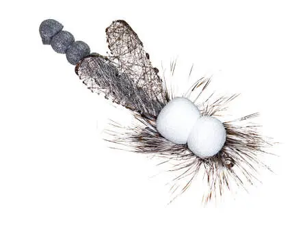 Grey Sedge Spinfly - 0,60 g - 4 cm - Hakengr. 10