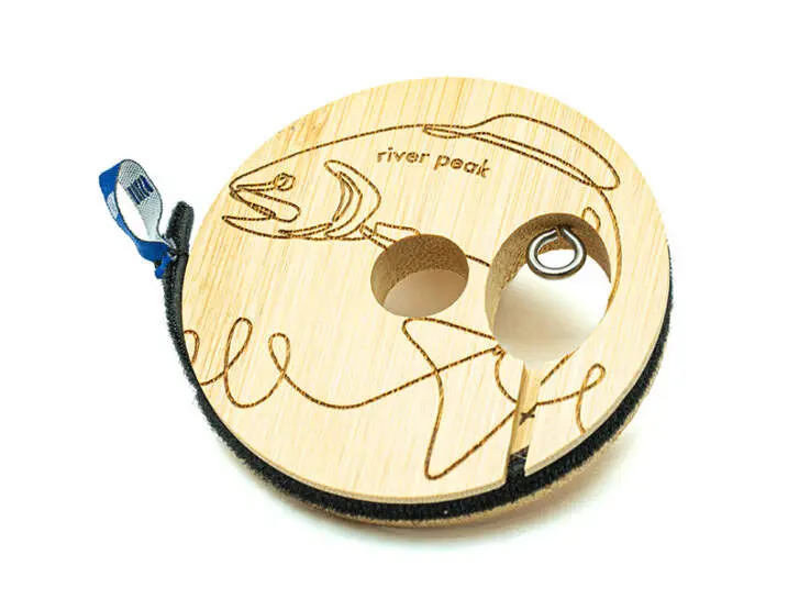 BAMBOO TENKARA SPOOL river peak - Wire Art Trout
