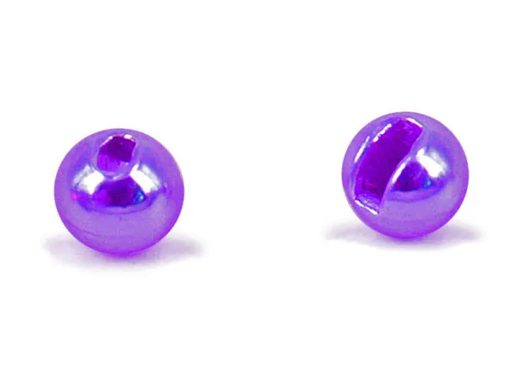 Tungsten Kopfperlen geschlitzt - METALLIC PURPLE - 10 Stk. - 2,5 mm