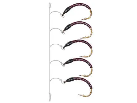 Renken Hegene - Fluorocar. 0,18 mm - EVO BLACK PURPLE + SILVER RIB 14