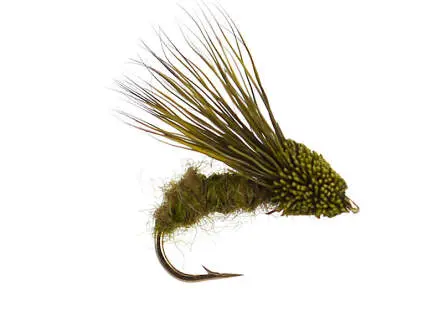 Deer Hair Emerger Sedge Olive V2 12