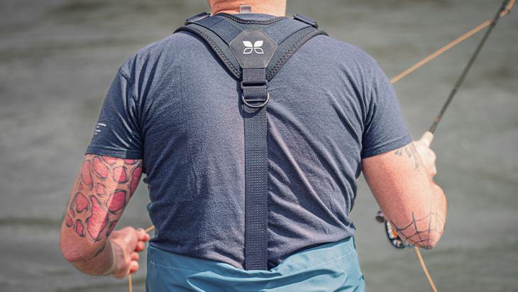 Wathose Träger Schulterpartie gepolstert ergonomisch gestaltet